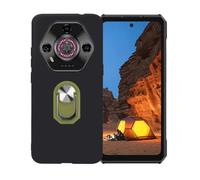 BMPNLSZ Negro Funda para Ulefone Armor 30 + Verde Anillo de Soporte Giratorio Desmontable de 360°,Suave Silicona TPU Shell Cover Caso Bumper Anti-Golpes Carcasa Case.