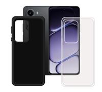 BMPNLSZ Negro + Transparente Funda para OnePlus Nord CE6 Lite (6,72") | Suave Silicona TPU Shell Cover Caso Bumper Anti-Golpes Carcasa Case Protector para OnePlus Nord CE6 Lite (6,72")