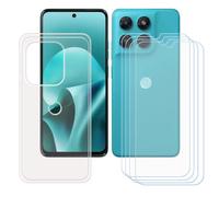BMPNLSZ Transparente Funda para Motorola Moto G37+4 Screen Protector | Suave Silicona TPU Canica Carcasa Caso Protector + Cristal Templado Film Vidrio para Motorola Moto G37 (6,67")