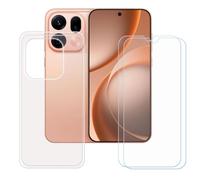 BMPNLSZ Transparente Funda para OPPO Find X9S Pro+2 Screen Protector | Suave Silicona TPU Canica Carcasa Caso Protector + Cristal Templado Film Vidrio para OPPO Find X9S Pro (6,32")