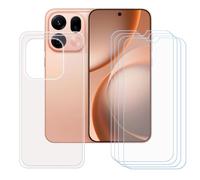 BMPNLSZ Transparente Funda para OPPO Find X9S Pro+4 Screen Protector | Suave Silicona TPU Canica Carcasa Caso Protector + Cristal Templado Film Vidrio para OPPO Find X9S Pro (6,32")