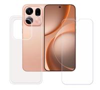 BMPNLSZ Transparente Funda para OPPO Find X9S Pro+ Screen Protector | Suave Silicona TPU Canica Carcasa Caso Protector + Cristal Templado Film Vidrio para OPPO Find X9S Pro (6,32")