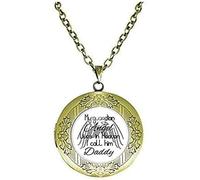 BMRYKCB Collar con medallón conmemorativo para papá en recuerdo amoroso de duelo con texto en inglés "My Guardian Angel Lives in Heaven", joyería artística con imagen, 20mm, Vidrio Plata, No es una