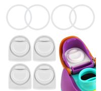 BMSQOFD 4 Juegos Completos de Recambio de Silicona Sello-Tapón y Junta Tórica para la Tapa Owala FreeSip,Accesorios de Recambio de Goma Compatibles con la Botella Owala 470 560 710 740 950 1180 ml