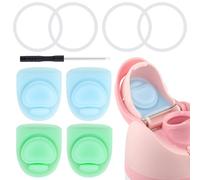BMSQOFD 4 Juegos Completos de Recambio de Silicona Sello-Tapón y Junta Tórica para la Tapa Owala FreeSip,Accesorios de Recambio de Goma Compatibles con la Botella Owala 470 560 710 740 950 1180 ml,BD5