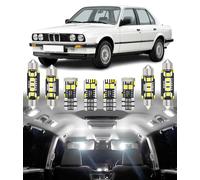 BMT xms Kit de Luces LED Interior para BMW 3 Series E30 Sedan Coupe Wagon Touring Cabrio 1983-1993, Bombilla LED Interior para Coches y Camiones, Blanco Brillante 6000K, 8 Piezas
