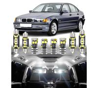 BMT xms Kit de Luces LED Interior para BMW 3 Series E46 Sedan Wagon Touring Coupe Cabrio 1997-2006, Bombilla LED Interior para Coches y Camiones, Blanco Brillante 6000K, 17 Piezas