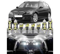 BMT xms Kit de Luces LED Interior para BMW 3 Series E90 E91 Sedan Wagon Touring 2005-2013, Bombilla LED Interior para Coches y Camiones, Blanco Brillante 6000K, 21 Piezas