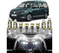 BMT xms Kit de Luces LED Interior para Volkswagen VW Caddy 3 4 III IV 2004-2020, Bombilla LED Interior para Coches y Camiones, Blanco Brillante 6000K, 9 Piezas