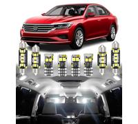 BMT xms Kit de Luces LED Interior para Volkswagen VW Passat B6 B7 CC, Bombilla LED Interior para Coches y Camiones, Blanco Brillante 6000K, 15 Piezas