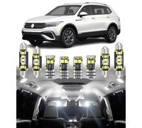 BMT xms Kit de Luces LED Interior para Volkswagen VW Tiguan 2 2017-2023 (S & SE trims w/o sunroof), Bombilla LED Interior para Coches y Camiones, Blanco Brillante 6000K, 8 Piezas