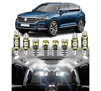 BMT xms Kit de Luces LED Interior para Volkswagen VW Touareg 7P 7P5 7P6 2010-2018, Bombilla LED Interior para Coches y Camiones, Blanco Brillante 6000K, 19 Piezas