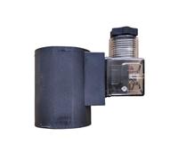 BMTTULKI Válvula solenoide hidráulica de excavadora, conector de cambio rápido de 12 V y 24 V, conector de cambio rápido, accesorios de válvula de retención de cilindro (bobina de agujero grande de 12