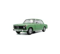 Solido Modelo diecast BMW 1602 (1971) – Clásico, puertas móviles, dirección, Verde Taiga 1:18