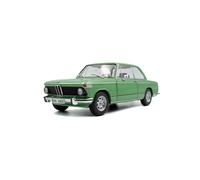 Solido Modelo diecast BMW 1602 (1971) – Clásico, puertas móviles, dirección, Verde Taiga 1:18