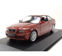 BMW 3er E46 Coupé 1999 Rojo Metálico Coche a Escala 1:43 Maxichamps