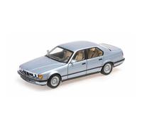 BMW 730I E32 1986 Azul Claro Metálico 1/18 Minichamps Nuevo En Caja