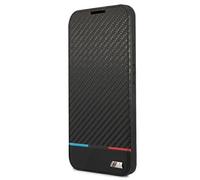 BMW BMBKS22MPUCARTCBK - Funda para S22+ S906, Color Negro, Carcasa de Haya M, colección Triangles
