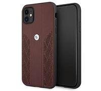 BMW BMHCN61RSPPR - Funda de Piel para iPhone 11 de 6,1", Color Rojo