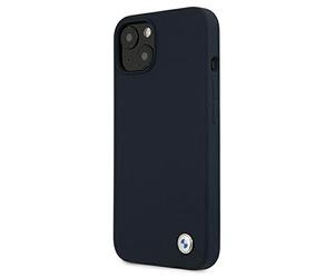 BMW BMHCP13SSILNA - Carcasa para iPhone 13 Mini de 5,4", Silicona, Color Azul Marino