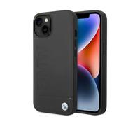 BMW Cubierta de cuero Hot Stamp Negro - iPhone 14 Plus