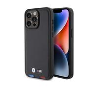 BMW Cubierta de cuero Hot Stamp Tricolor Negro - iPhone 15 Pro Max