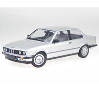 BMW e30 323i 2-puerta 1982 plata coche en miniatura 155026001 Minichamps 1:18