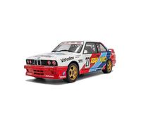 Solido BMW E30 M3# 27 - Coche de Turismo clásico diseño de automovilismo con Bordes de carrocería, número de despegue, Color Blanco 1:18