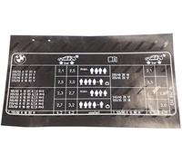 BMW E46 320i Tyre Pressure Table Chart Label Sticker 71246758913 Genuine