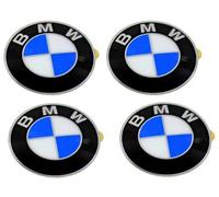 BMW - Emblemas para tapa central de rueda (4) OEM 64,5 mm E46 E60 E90 E92; 36136767550