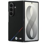 BMW Funda Galaxy Z Doblez 8 Ultra Magsafe Tricolor Agujereado Cuero Negro Logo
