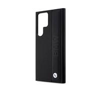 BMW Funda para Galaxy S23 Ultra en lujoso cuero con diseño perforado,