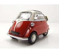 BMW Isetta 1955 Modelo Coche 1:18 Minichamps Rojo Blanco Die-Cast