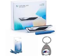 BMW Juego de ambientadores naturales Air Starter + recambio Clear Skyline+ llavero de la compra chip, regalo para fans
