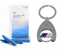 BMW Juego de recambio para ambientadores para el interior de Relaxing Ocean Natural Air Refill 3 ambientadores + ficha de la compra