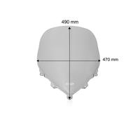 BMW K1200 S / K1300 S Parabrisas Touring WRS Humo BM116F