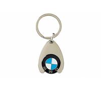 BMW Llavero de la compra con nombre personalizado, idea de regalo para hombres, mamá, novio, novia, regalo personalizado, grabado, plata, Talla única