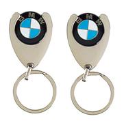 BMW Llavero original con moneda para carro de la compra, diseño de BMW, 2 unidades