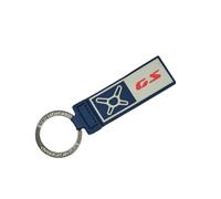 BMW Llavero Original M Motorsport con Logo GS, Nylon Resistente, Anilla Metálica, Diseño Deportivo, Negro y Blanco