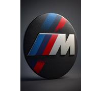BMW M Performance - Placa de chapa redonda de 35 cm de diámetro, chapa de acero extrafuerte