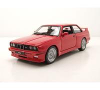BMW M3 E30 1988 Modelo Coche Rojo 1:24 Bburago Die-Cast con OVP