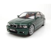 BMW M3 E46 Coupé 2000 Verde Oscuro Modelo 1:18 Solido Die-Cast