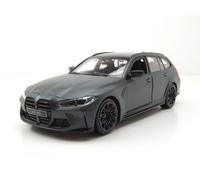 Bburago BMW M3 Touring G81, Gris, Modelo 1:24 Die-Cast, Fiel Coche de Juguete con Puertas móviles, a Partir de 3 años (18-21112G)