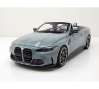 BMW M4 Cabrio 2020 Gris Metálico Coche De Modelo 1:18 Minichamps