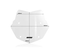 BMW R1200 GS Parabrisas WRS PARE BRISE WRS Humo - BM033F-LED