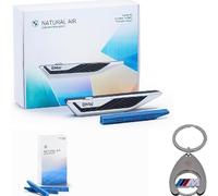 BMW Set de ambientador para interior natural Air Starter + Refill Relaxing Ocean + llavero, ficha de la compra, juego de regalo, idea de regalo para fans