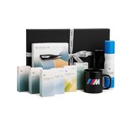 BMW Set de regalo original caja de accesorios - Kit de iniciación de aire natural + 7 fragancias + taza M + cuidado de cabina + paño de pantalla