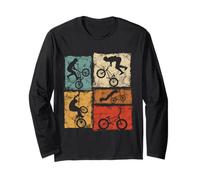 BMX Bike Biker Graphic para Hombres y niños Bicicleta Retro Manga Larga