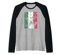 BMX Bike Ciclista Bicicleta Mexican-Flag Freestyle Race BMX Camiseta Manga Raglan