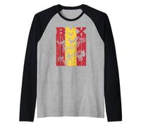 BMX Bike Ciclista Bicicleta Spain-Flag Freestyle Race BMX Camiseta Manga Raglan